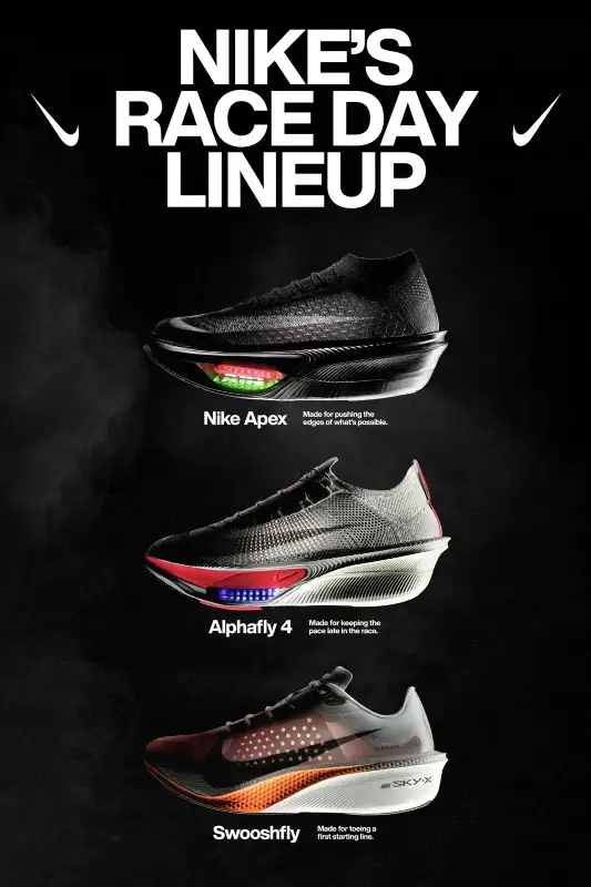 Nike เปิดตัว Race Day System of Speed นวัตกรรมกลุ่มผลิตภัณฑ์รองเท้าวิ่งที่ออกแบบมาเพื่อการแข่งขันของนักวิ่งที่ครอบคลุม