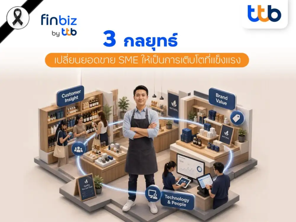 finbiz by ttb แนะ 3 กลยุทธ์เปลี่ยนยอดขาย SME ให้เป็นการเติบโตที่แข็งแรง