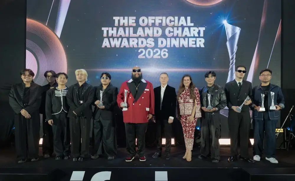 F.HERO, YOUNGOHM, PROXIE and PURPEECH among artists honoured at Official Thailand Chart Awards 2026