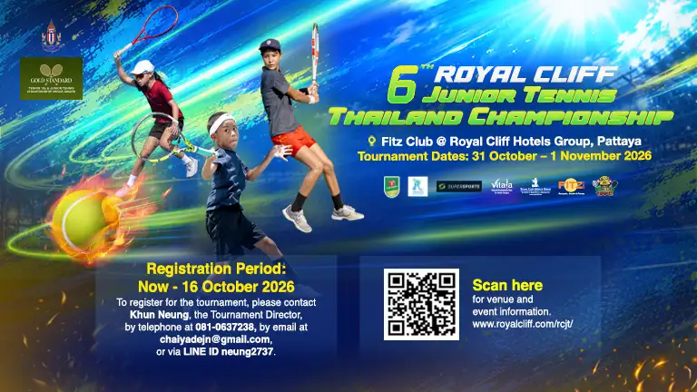 The 6th Royal Cliff Junior Tennis Thailand Championship Serves Up an Exciting Weekend for Young Players