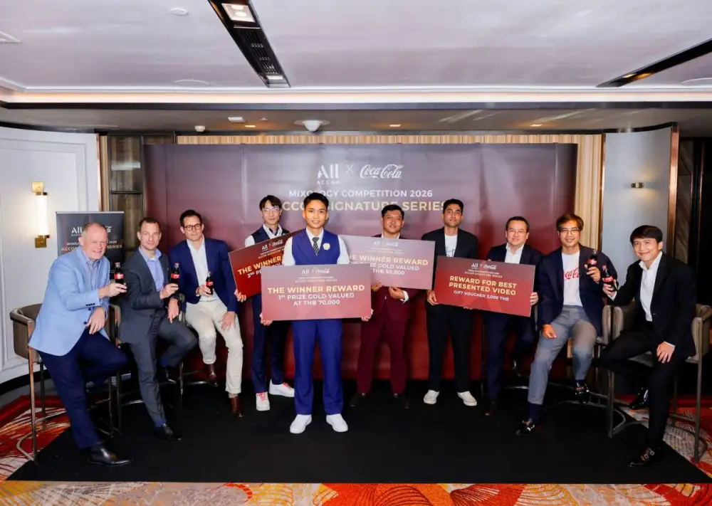 ไทยน้ำทิพย์ โคคา-โคล่า ผนึกพันธมิตร แอคคอร์ ชาเลนจ์บาร์เทนเดอร์สร้างสรรค์ค็อกเทลระดับเวิลด์คลาส ผ่าน
