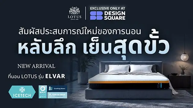 Lotus Mattress เปิดตัว ELVAR ที่สุดของที่นอนเทคโนโลยีใหม่ล่าสุด