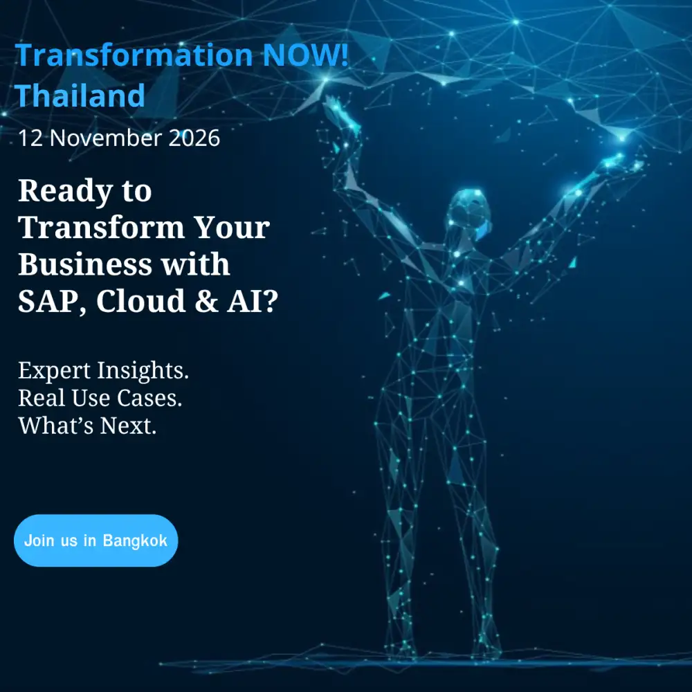 งานใหญ่แห่งปี Transformation NOW! 2026 Thailand โดย NTT DATA Business Solutions (Thailand) Ltd.