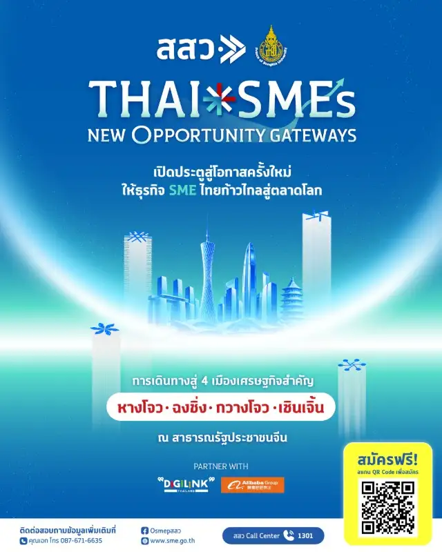 สสว. ผนึก ม.อ. ขับเคลื่อน Thai SMEs New Opportunity Gateways สร้างโอกาสใหม่ เชื่อม SME ไทยสู่ตลาดโลก เปิดเส้นทางแรกที่ประเทศจีน