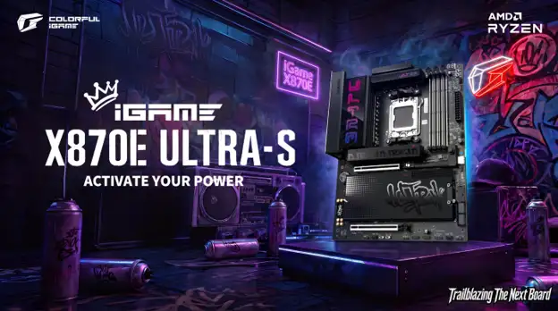 COLORFUL เปิดตัวเมนบอร์ด iGame X870E ULTRA-S V14