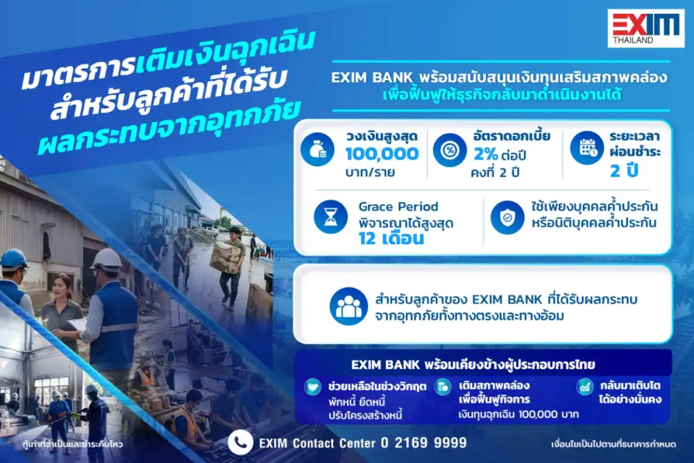 EXIM BANK ออกมาตรการ 