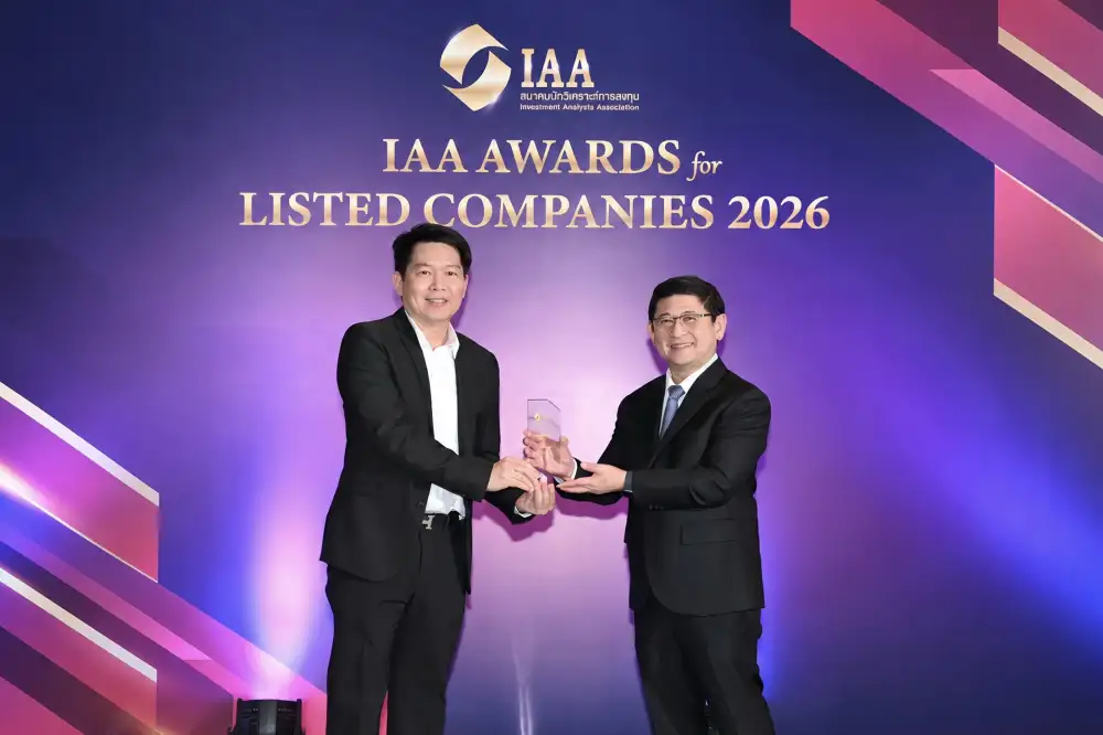 COM7 คว้า 2 รางวัล Outstanding CEO และ Outstanding IR จากเวที IAA Awards 2026 ตอกย้ำศักยภาพผู้นำและความเป็นเลิศด้านนักลงทุนสัมพันธ์