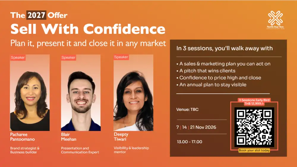 The 2027 Offer: Sell With Confidence เวิร์กช็อป 3 วัน เรียนรู้การวางแผน พิชชิ่ง และปิดการขายในทุกตลาด