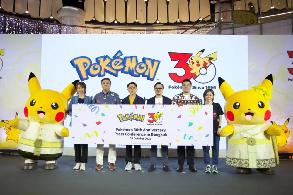 ร่วมฉลองครบรอบ 30 ปี Pokemon เปิดตัวกิจกรรมฉลองครบรอบ 30 ปีในไทย พร้อมชวนทุกคนสนุกไปกับ Pokemon RUN, PokeXciting!, Pokemon Center BANGKOK และอีกมากมาย