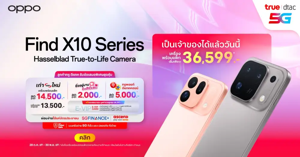 OPPO Find X10 Series สมาร์ตโฟนแฟลกชิปรุ่นใหม่ล่าสุด