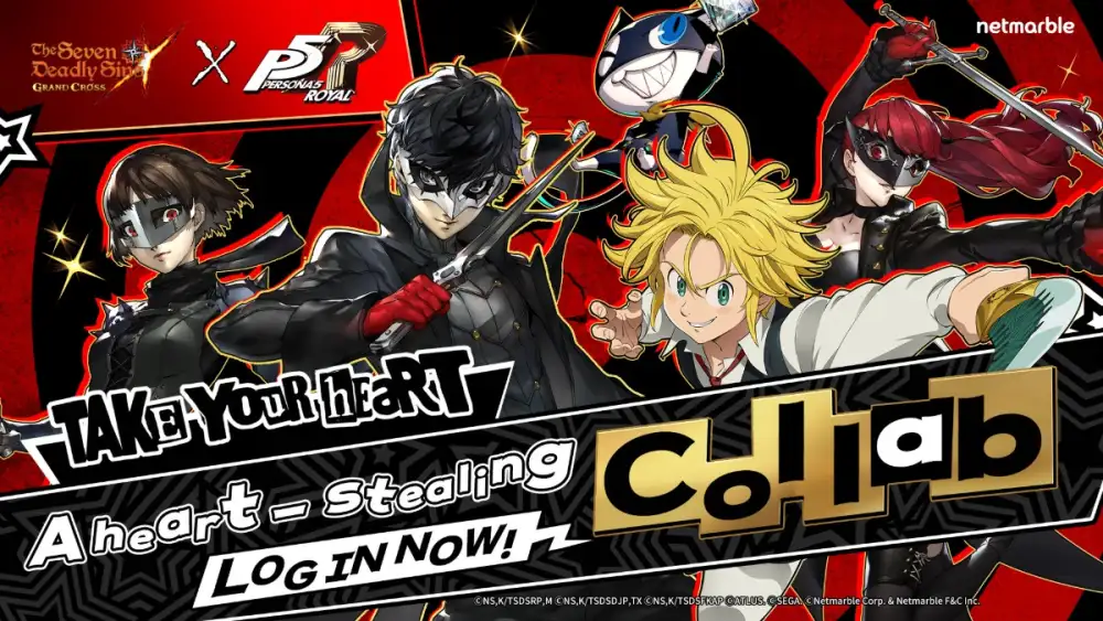 The Seven Deadly Sins: Grand Cross เปิดตัวอัปเดตคอลลาโบ Persona 5 Royal !