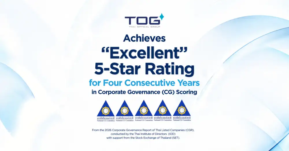 TOG ได้รับผลประเมิน CGR ระดับ